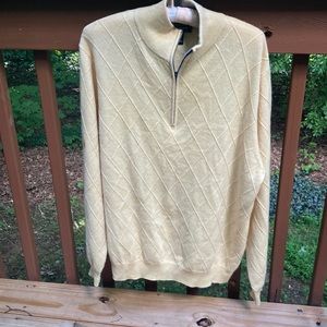 Richard Waithe butter yellow pullover sweater